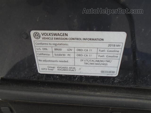 2019 Volkswagen Tiguan Se/sel/sel R-line Черный vin: 3VV3B7AX2KM016701