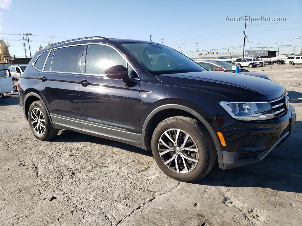 2019 Volkswagen Tiguan Se Черный vin: 3VV3B7AX2KM047768