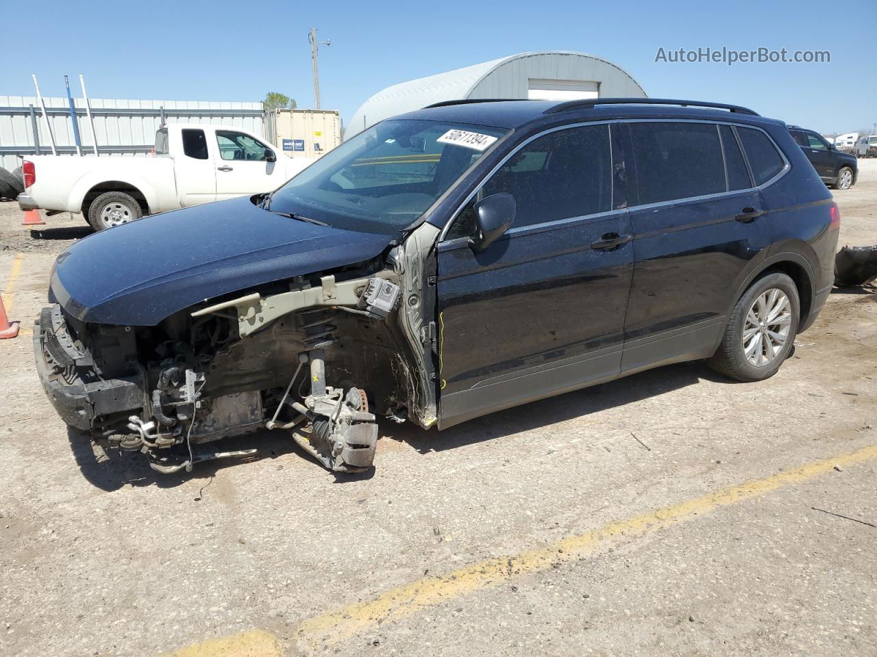 2019 Volkswagen Tiguan Se Черный vin: 3VV3B7AX2KM065798