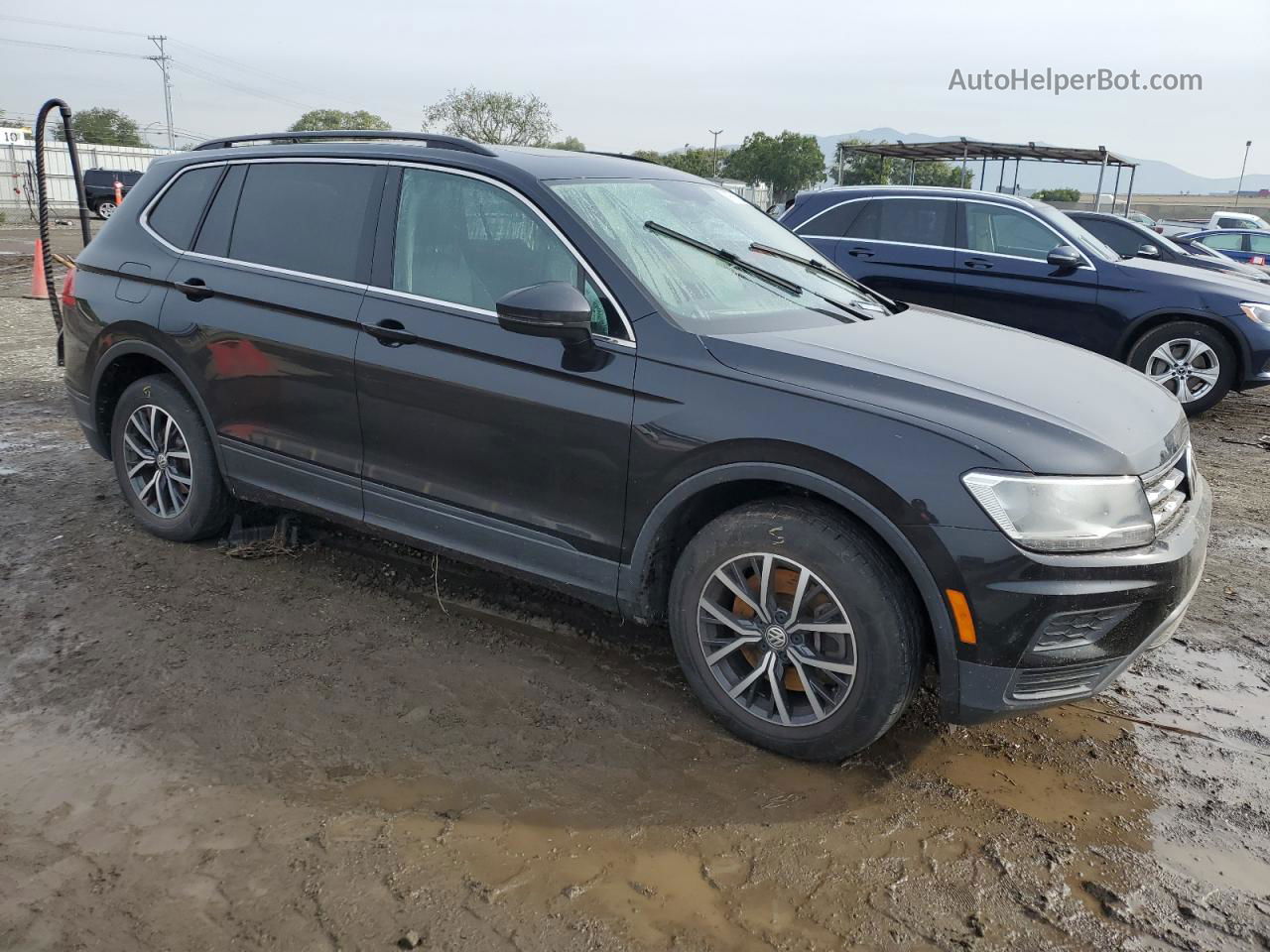 2019 Volkswagen Tiguan Se Черный vin: 3VV3B7AX2KM078339