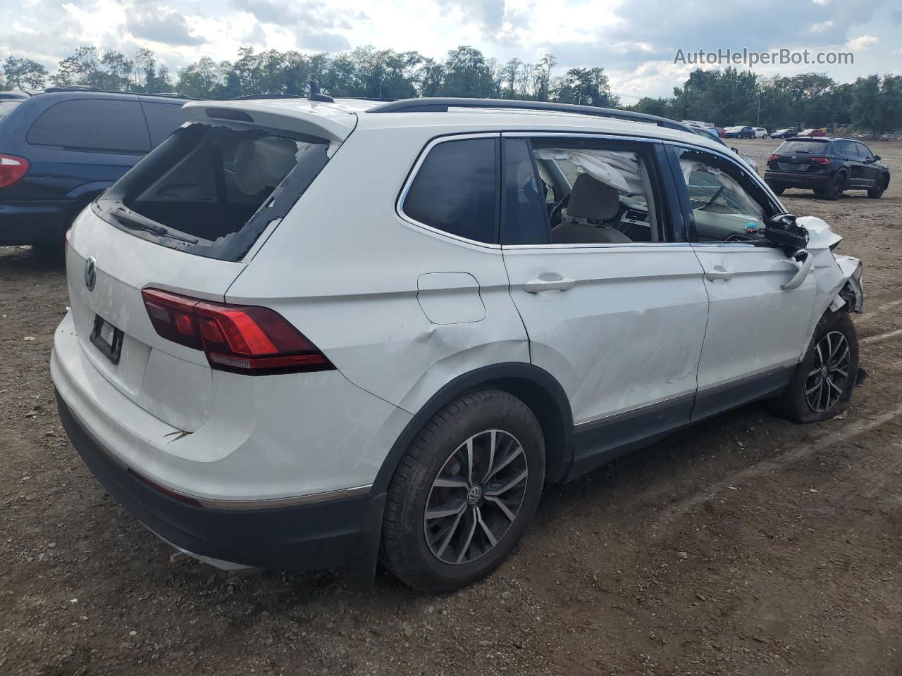 2021 Volkswagen Tiguan Se Белый vin: 3VV3B7AX2MM024669