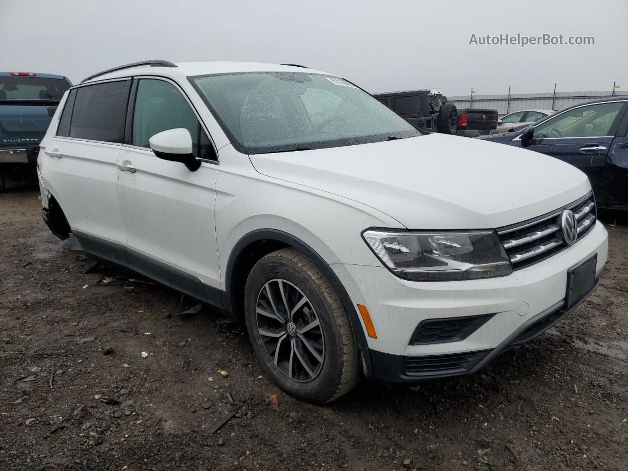 2021 Volkswagen Tiguan Se White vin: 3VV3B7AX2MM030245