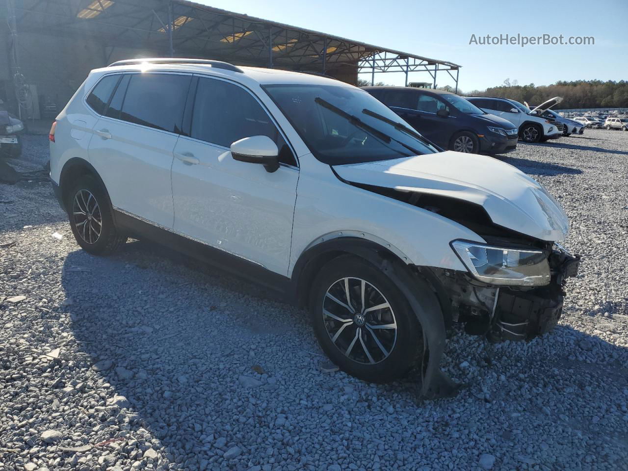 2021 Volkswagen Tiguan Se White vin: 3VV3B7AX2MM053069