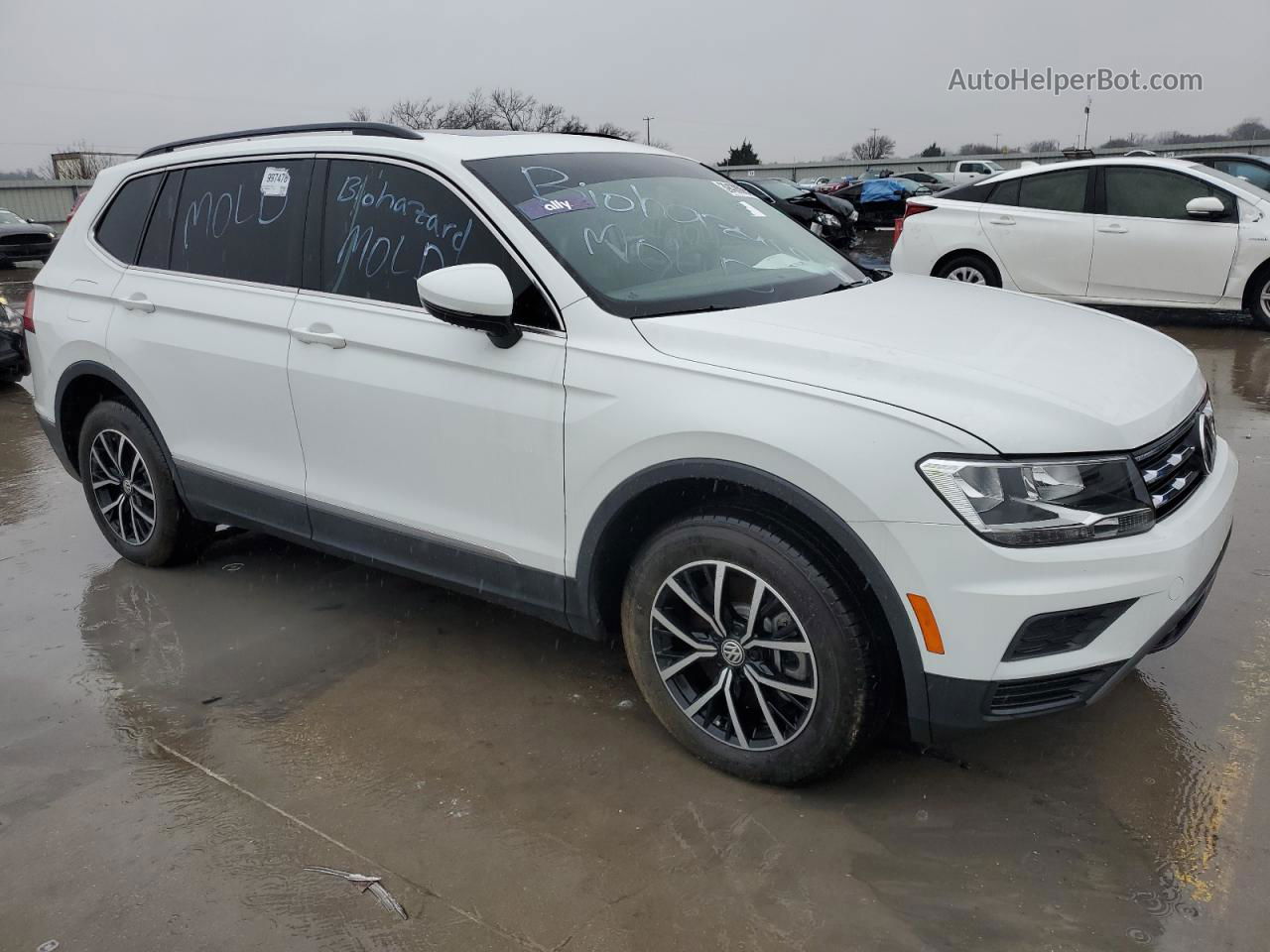 2021 Volkswagen Tiguan Se White vin: 3VV3B7AX2MM094267