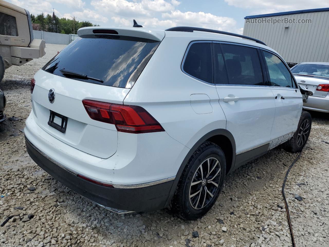 2021 Volkswagen Tiguan Se White vin: 3VV3B7AX2MM095676