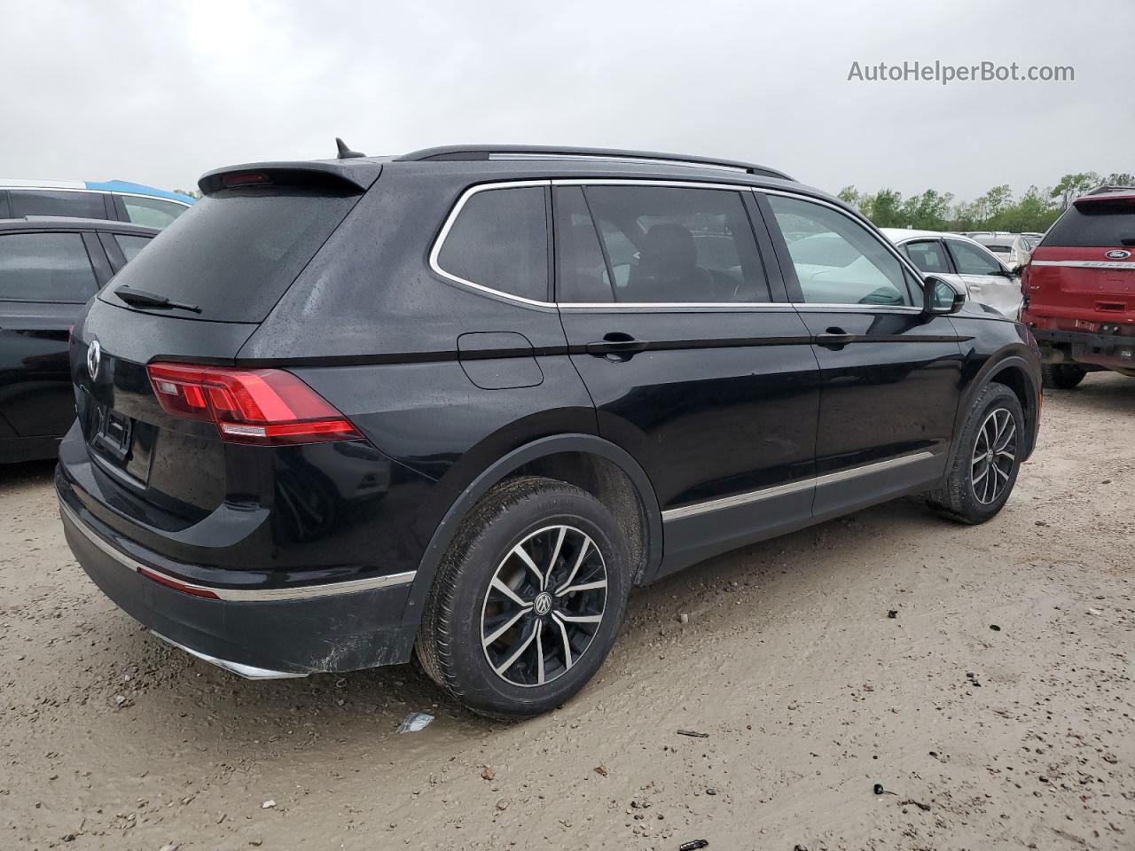 2021 Volkswagen Tiguan Se Черный vin: 3VV3B7AX2MM100293