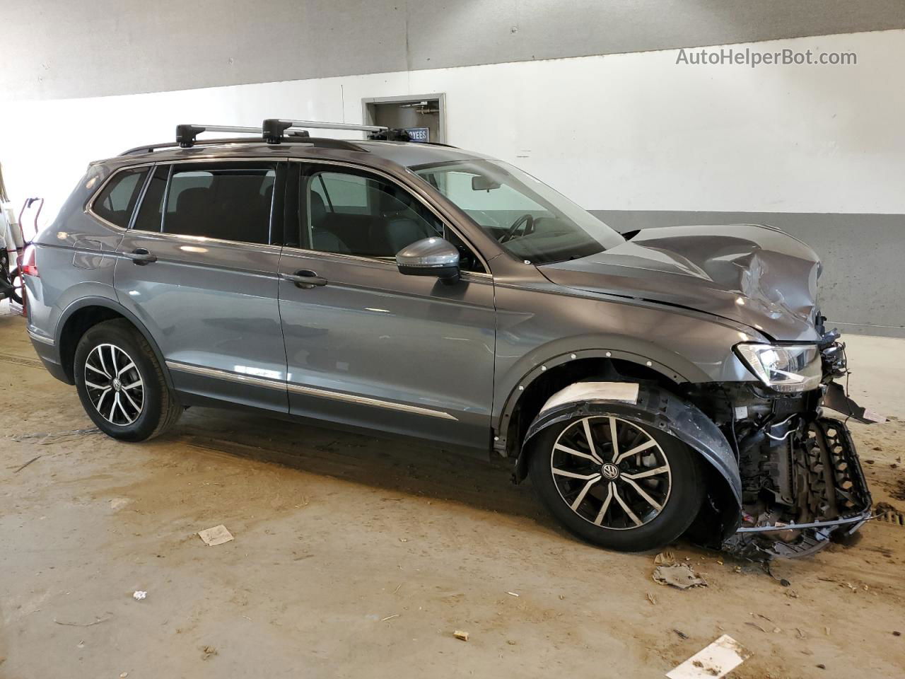 2021 Volkswagen Tiguan Se Gray vin: 3VV3B7AX2MM158419