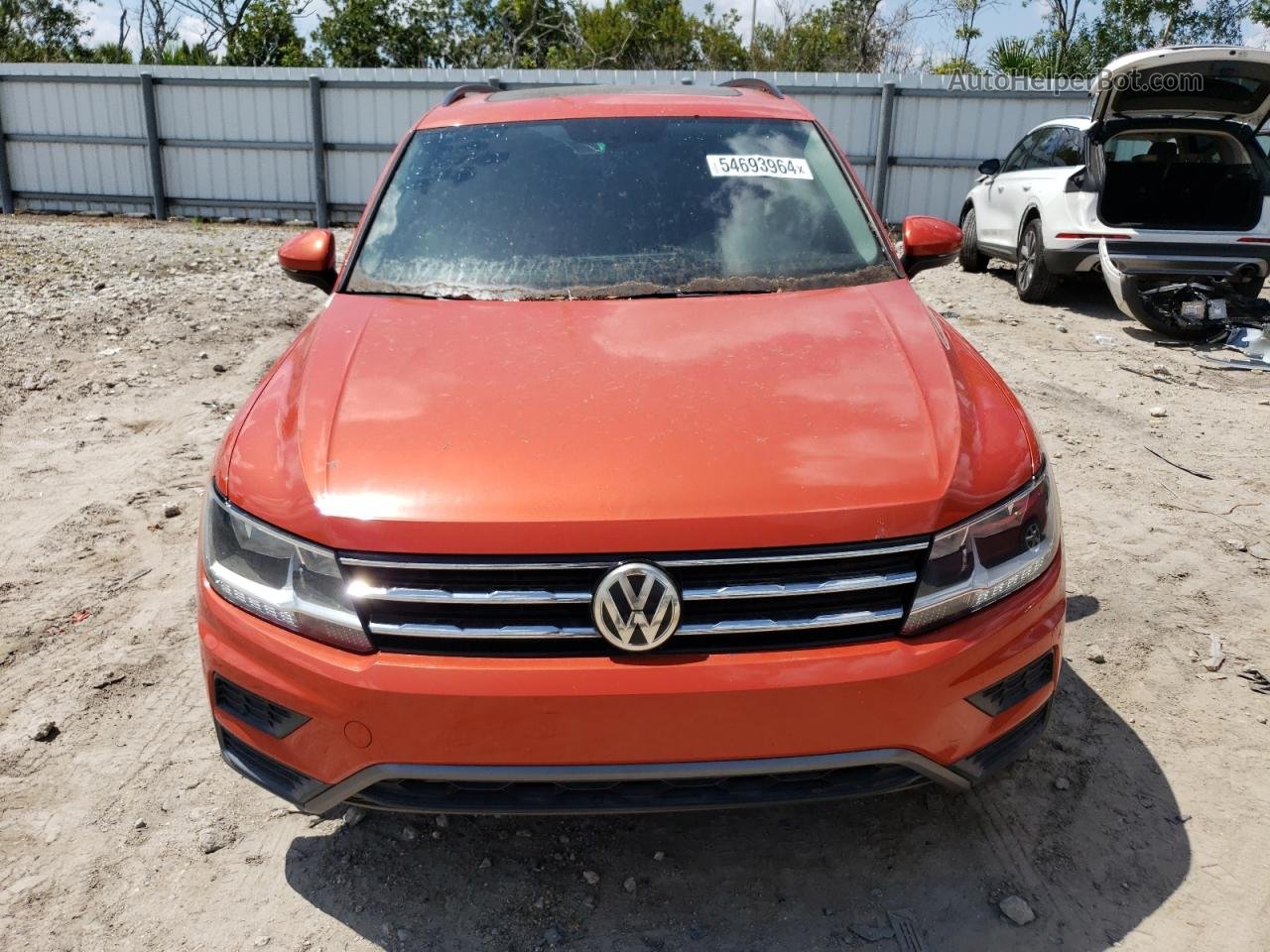 2019 Volkswagen Tiguan Se Orange vin: 3VV3B7AX3KM039355