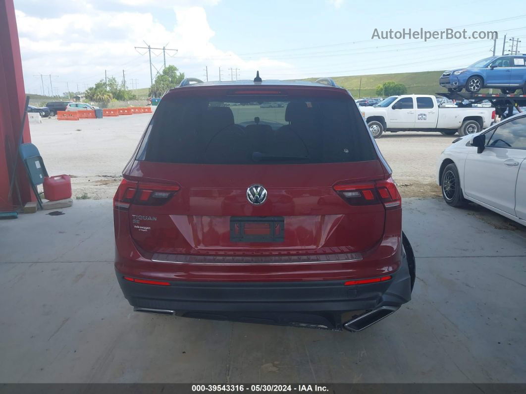 2019 Volkswagen Tiguan 2.0t Se/2.0t Sel/2.0t Sel R-line/2.0t Sel R-line Black Красный vin: 3VV3B7AX3KM156711