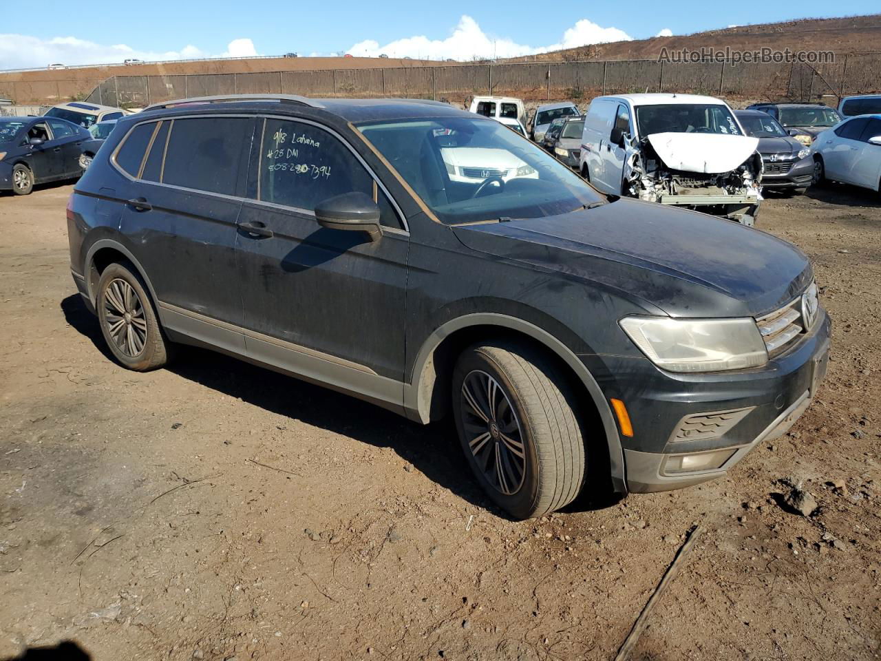 2019 Volkswagen Tiguan Se Black vin: 3VV3B7AX3KM200447