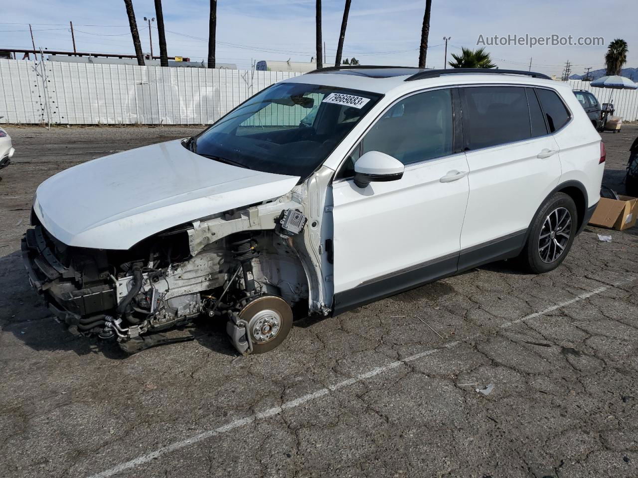 2021 Volkswagen Tiguan Se White vin: 3VV3B7AX3MM018041