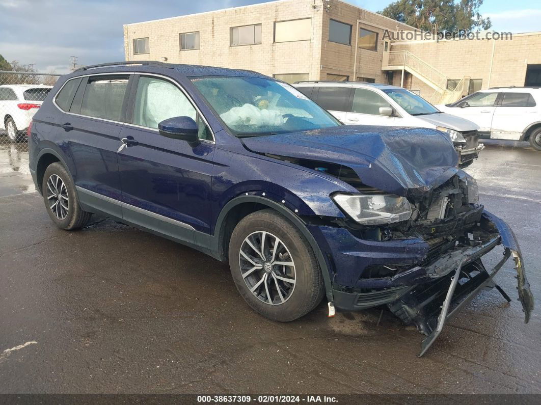 2021 Volkswagen Tiguan 2.0t Se/2.0t Se R-line Black/2.0t Sel Синий vin: 3VV3B7AX3MM047376