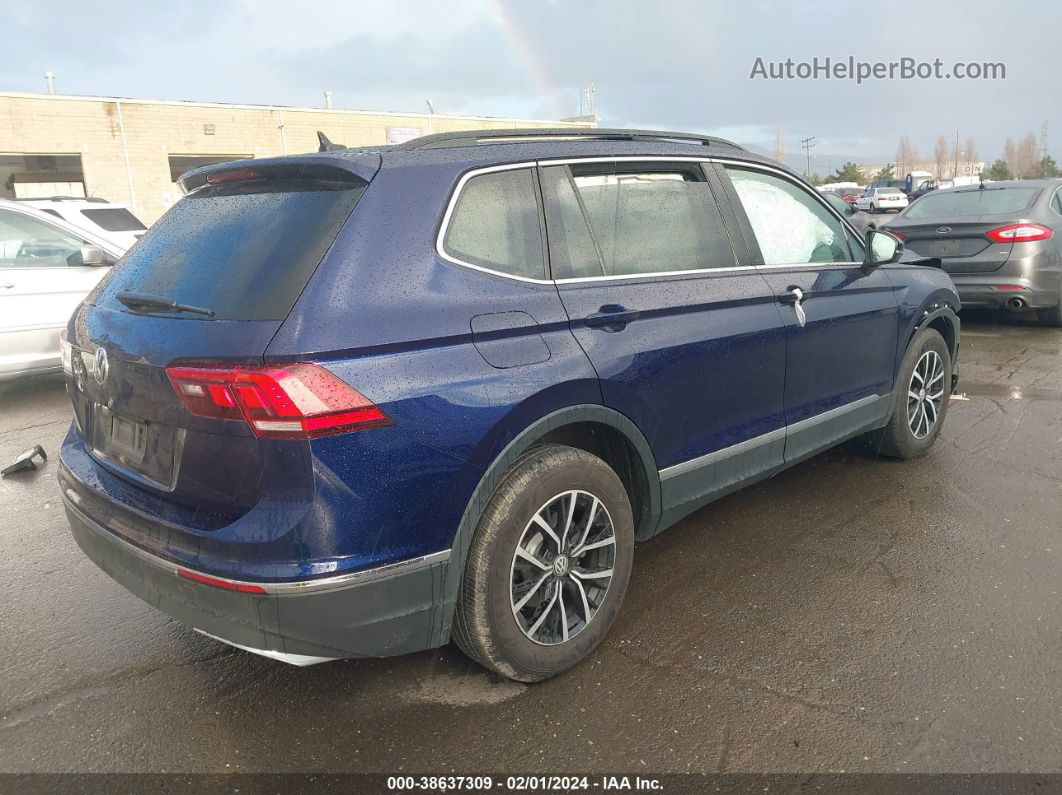 2021 Volkswagen Tiguan 2.0t Se/2.0t Se R-line Black/2.0t Sel Blue vin: 3VV3B7AX3MM047376