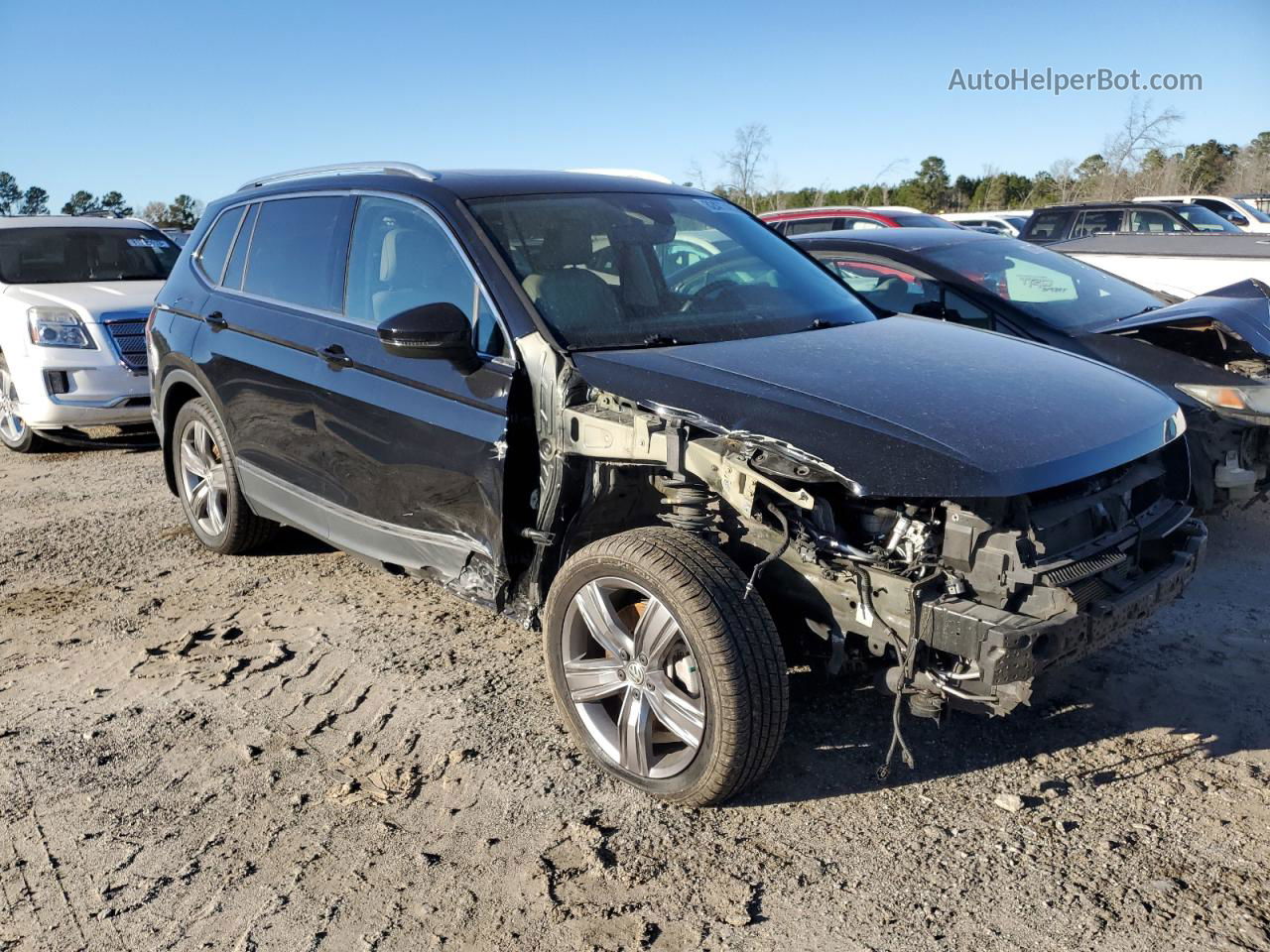 2021 Volkswagen Tiguan Se Черный vin: 3VV3B7AX3MM055011