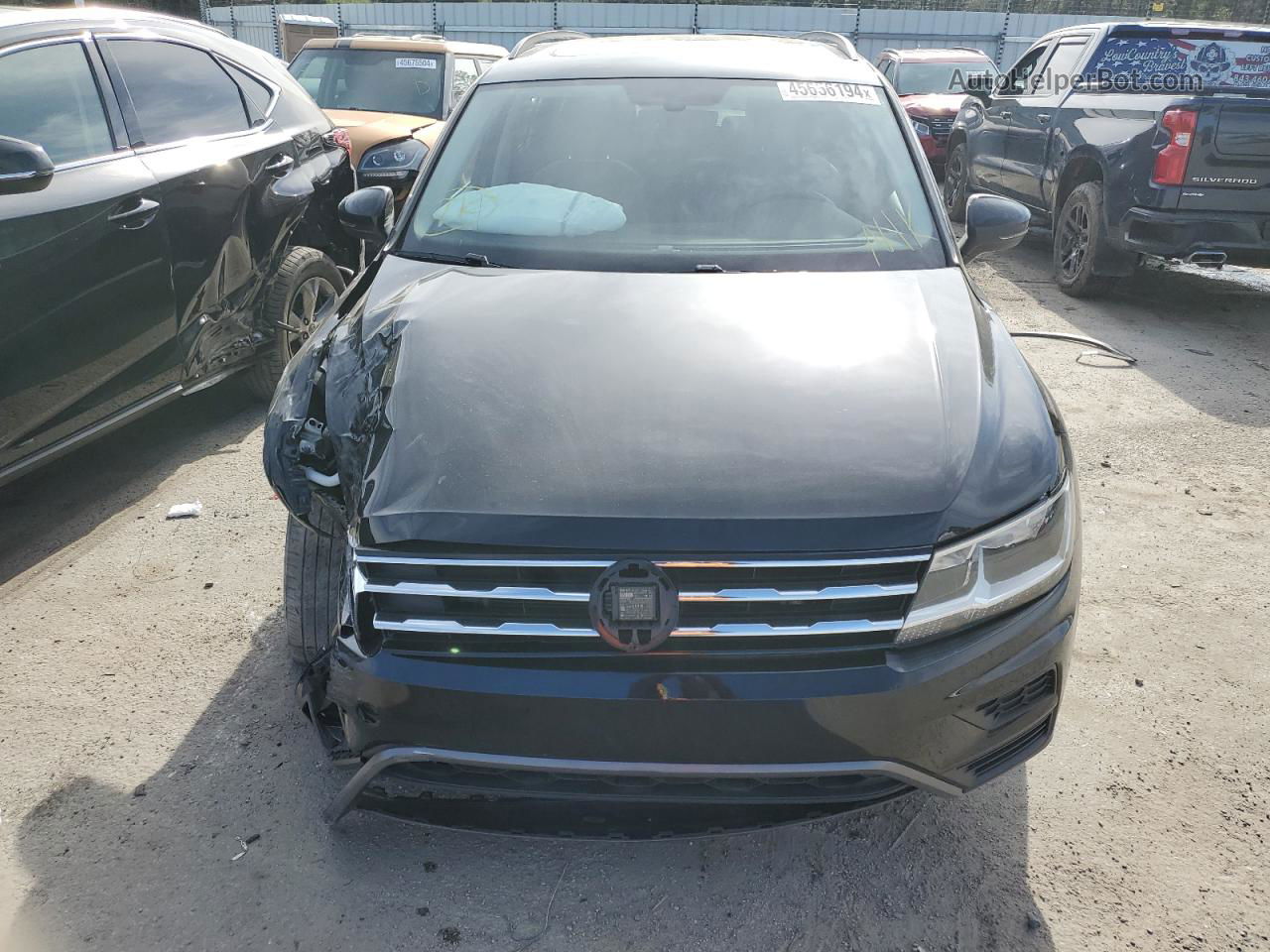 2021 Volkswagen Tiguan Se Черный vin: 3VV3B7AX3MM157196