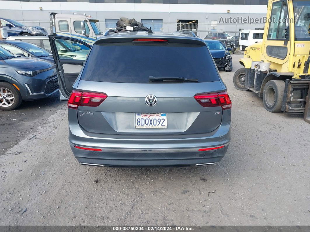 2018 Volkswagen Tiguan 2.0t Se/2.0t Sel Gray vin: 3VV3B7AX4JM137308