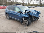 2018 Volkswagen Tiguan 2.0t Se/2.0t Sel Blue vin: 3VV3B7AX4JM182183