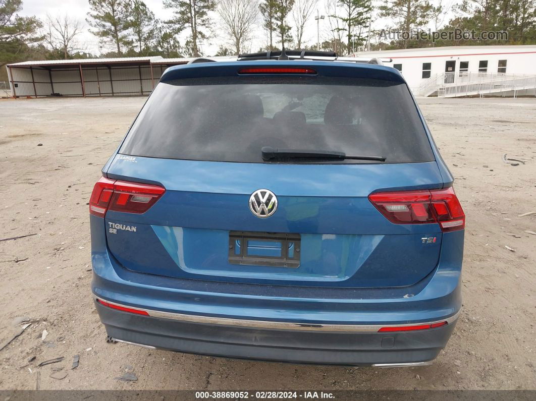 2018 Volkswagen Tiguan 2.0t Se/2.0t Sel Blue vin: 3VV3B7AX4JM182183