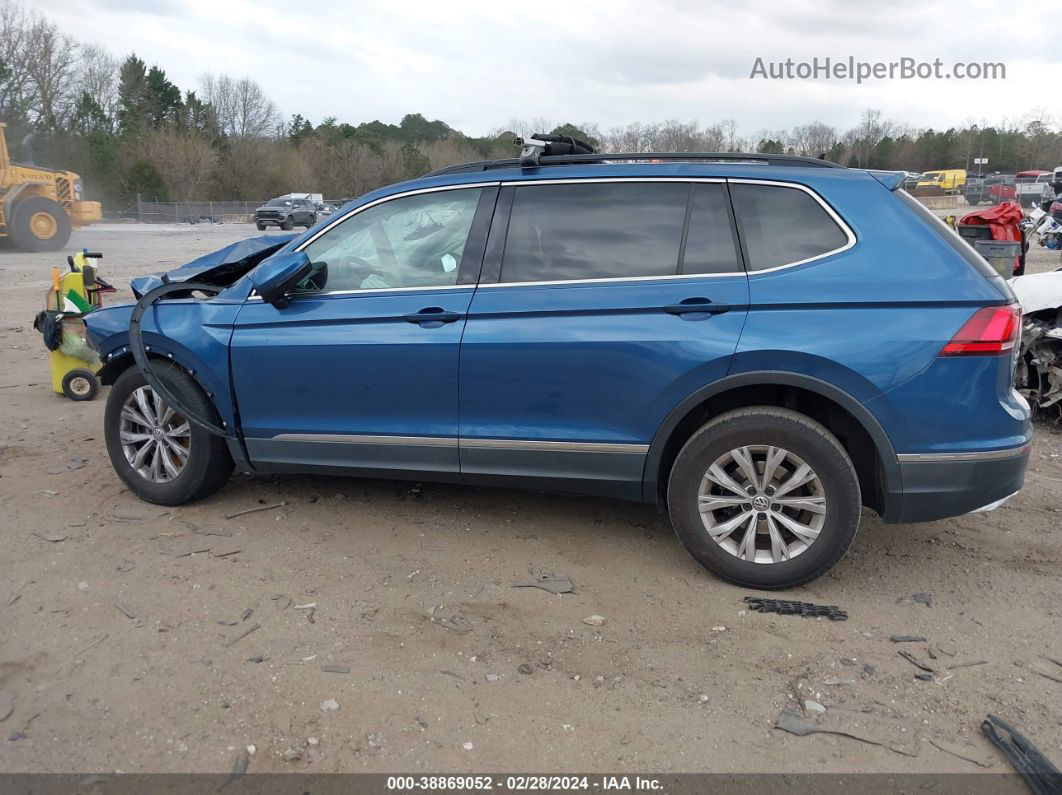 2018 Volkswagen Tiguan 2.0t Se/2.0t Sel Blue vin: 3VV3B7AX4JM182183