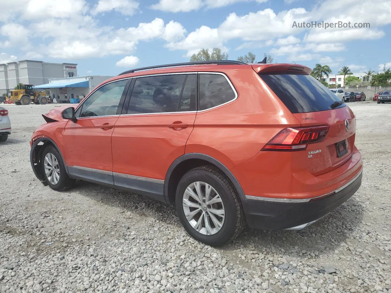 2018 Volkswagen Tiguan Se Orange vin: 3VV3B7AX4JM210595