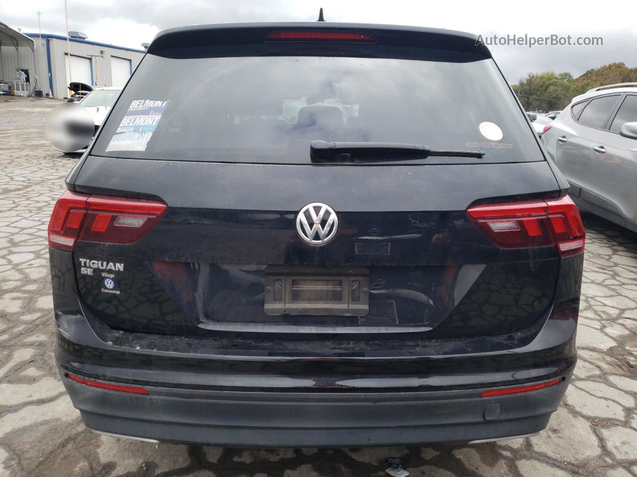 2019 Volkswagen Tiguan Se Черный vin: 3VV3B7AX4KM054818