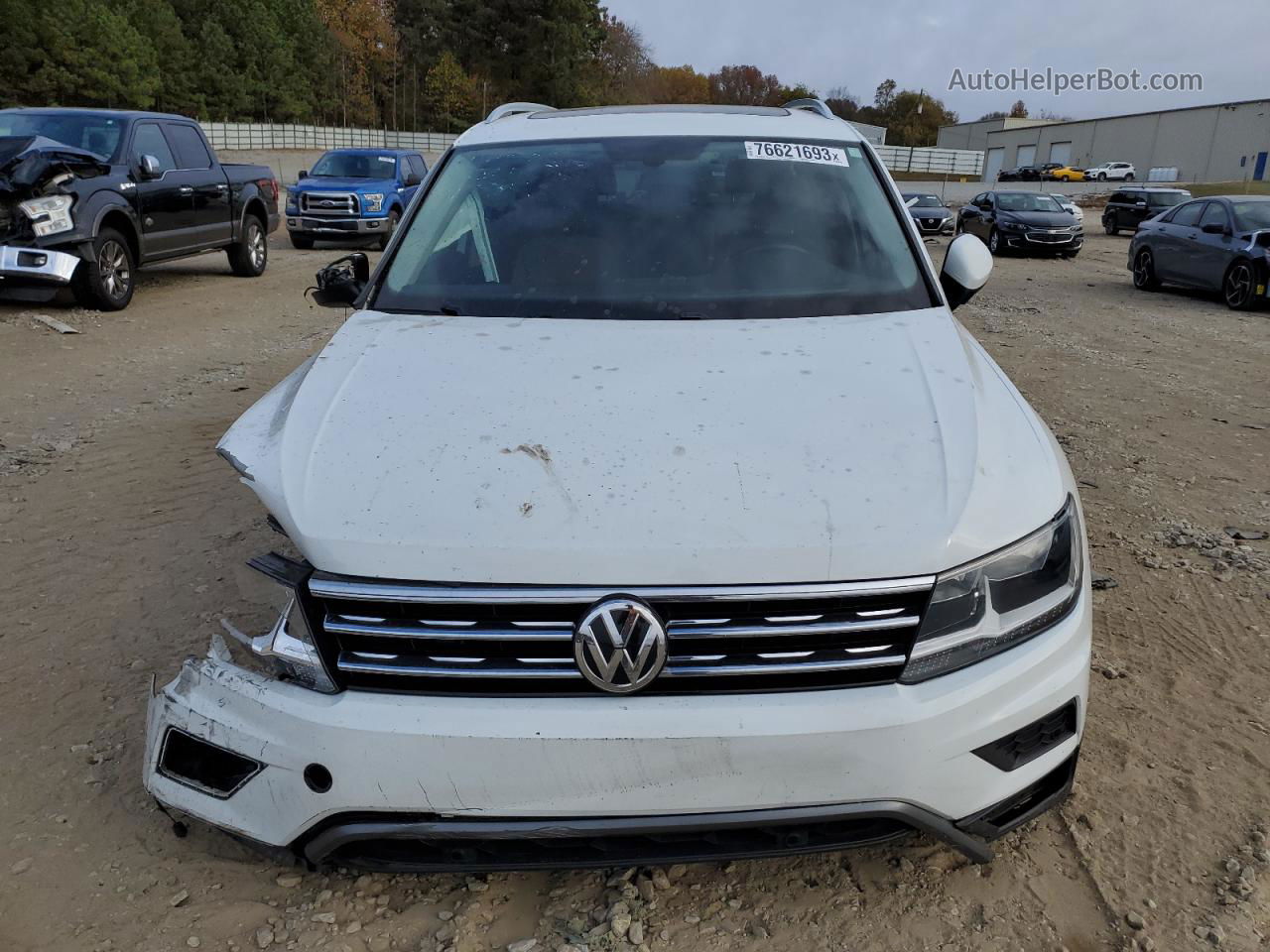 2019 Volkswagen Tiguan Se Белый vin: 3VV3B7AX4KM163019