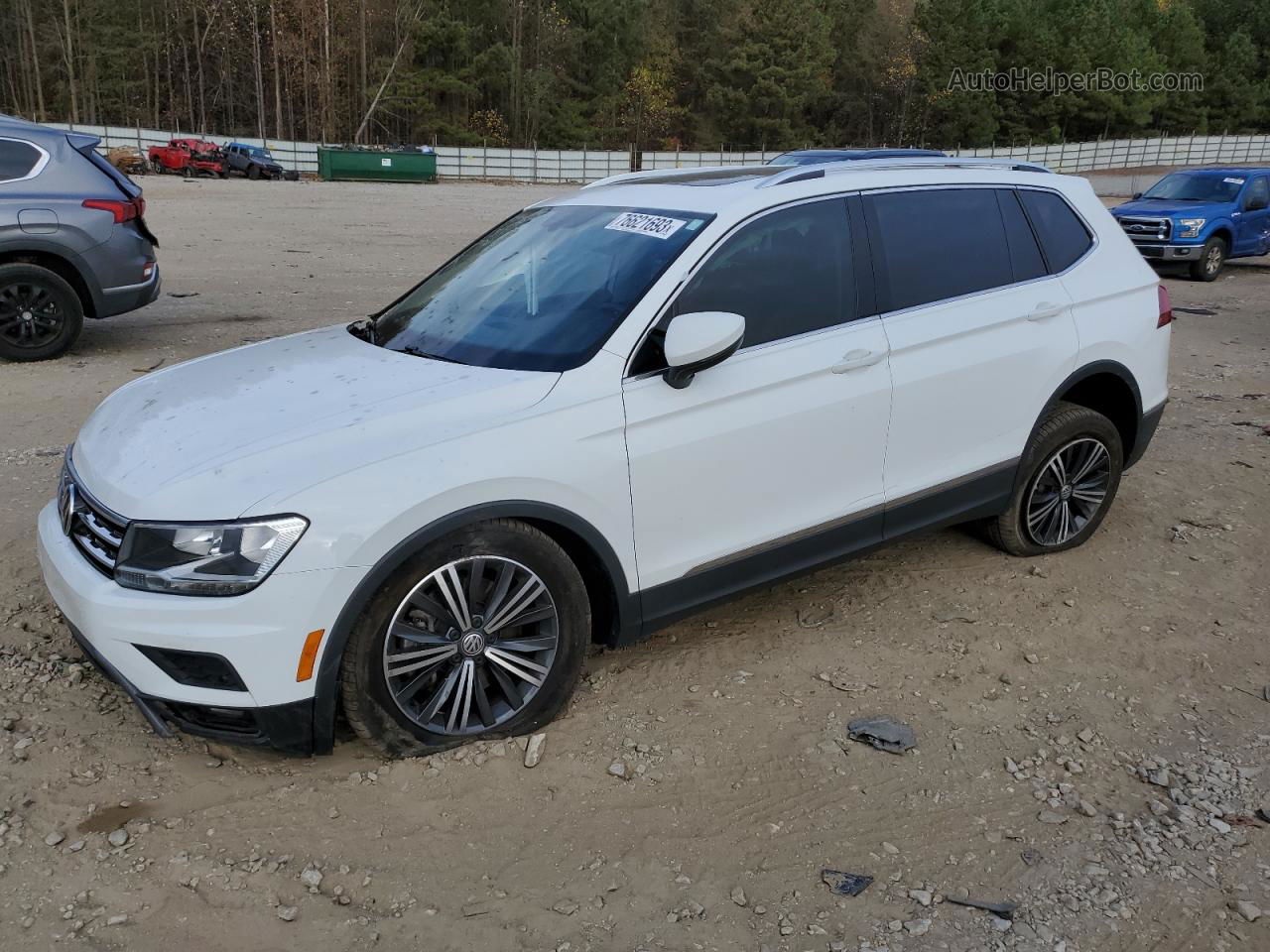 2019 Volkswagen Tiguan Se Белый vin: 3VV3B7AX4KM163019