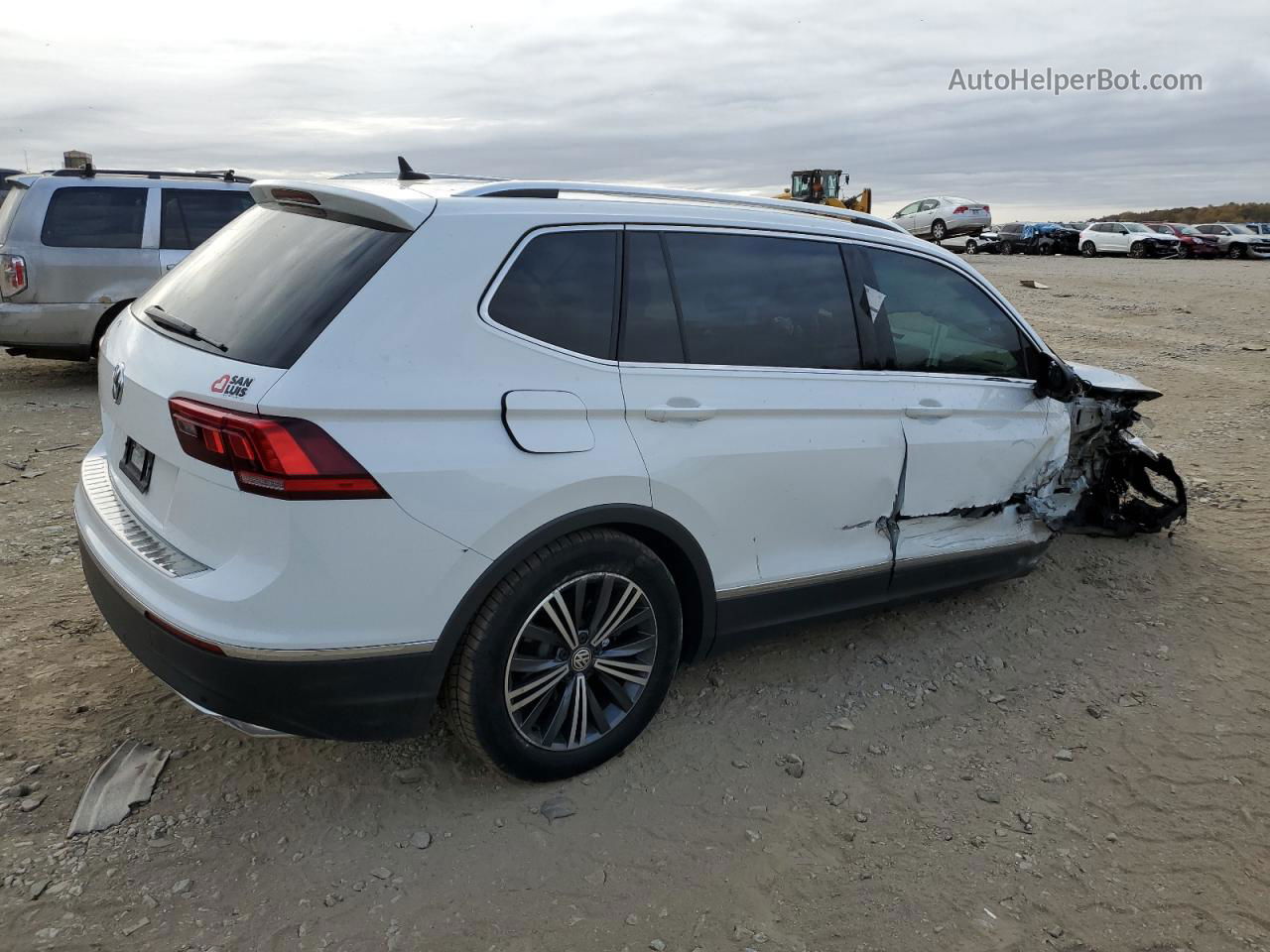 2019 Volkswagen Tiguan Se White vin: 3VV3B7AX4KM163019