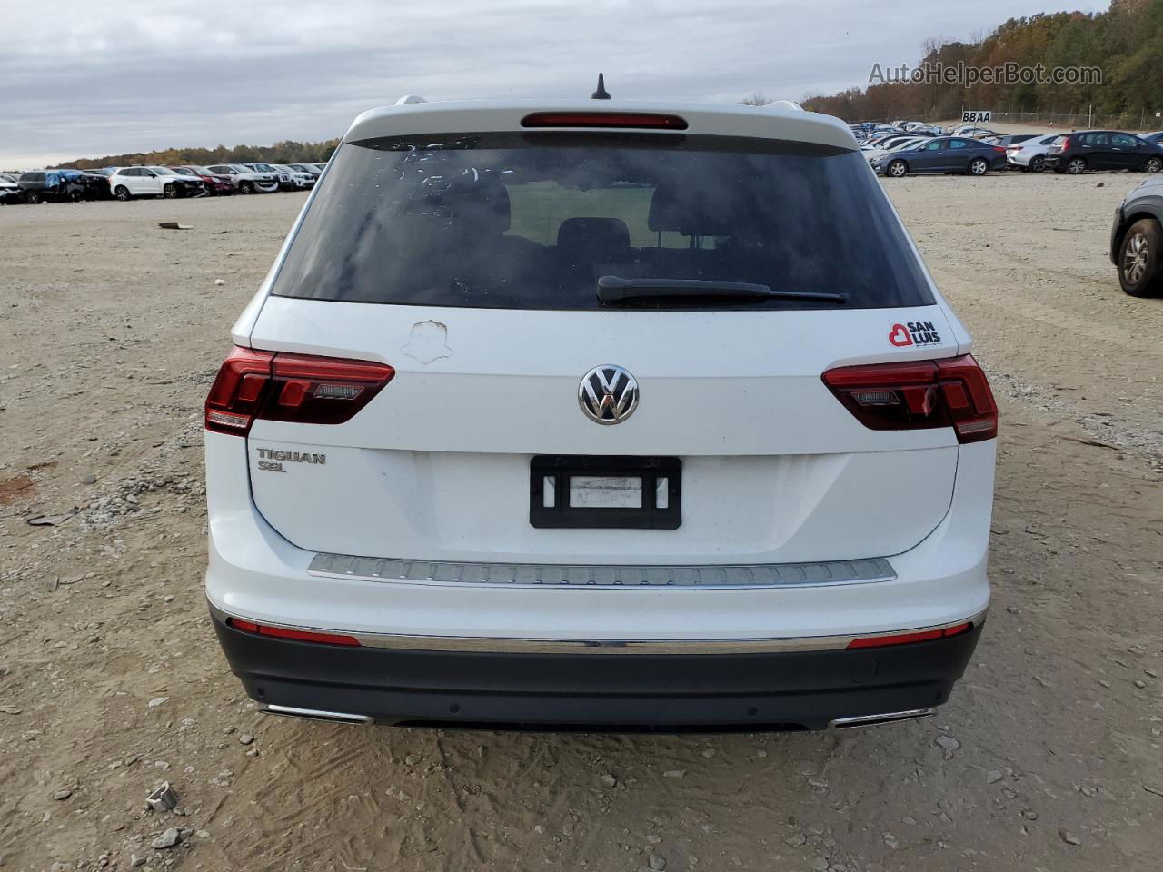 2019 Volkswagen Tiguan Se Белый vin: 3VV3B7AX4KM163019