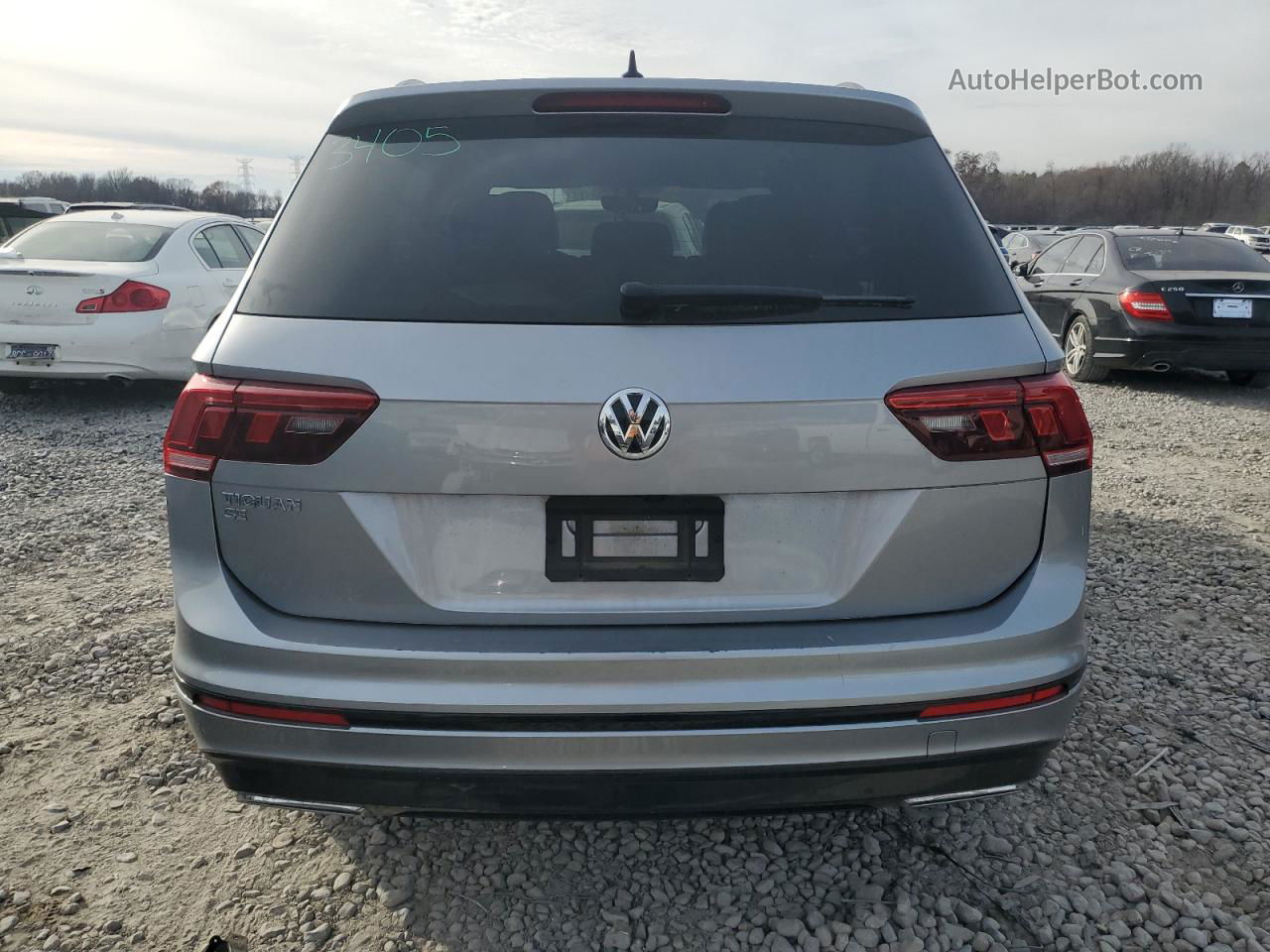 2021 Volkswagen Tiguan Se Серый vin: 3VV3B7AX4MM010790