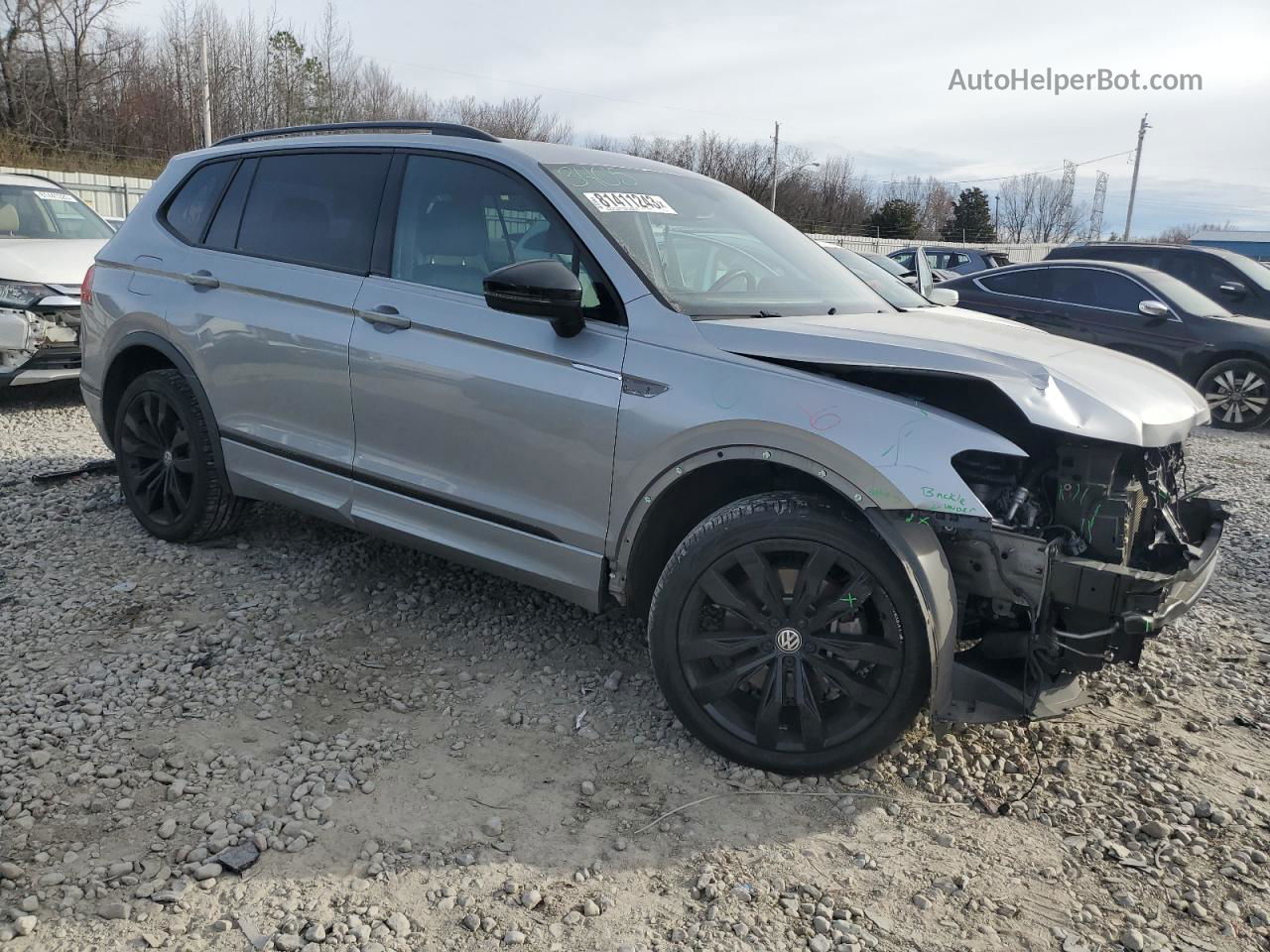 2021 Volkswagen Tiguan Se Gray vin: 3VV3B7AX4MM010790