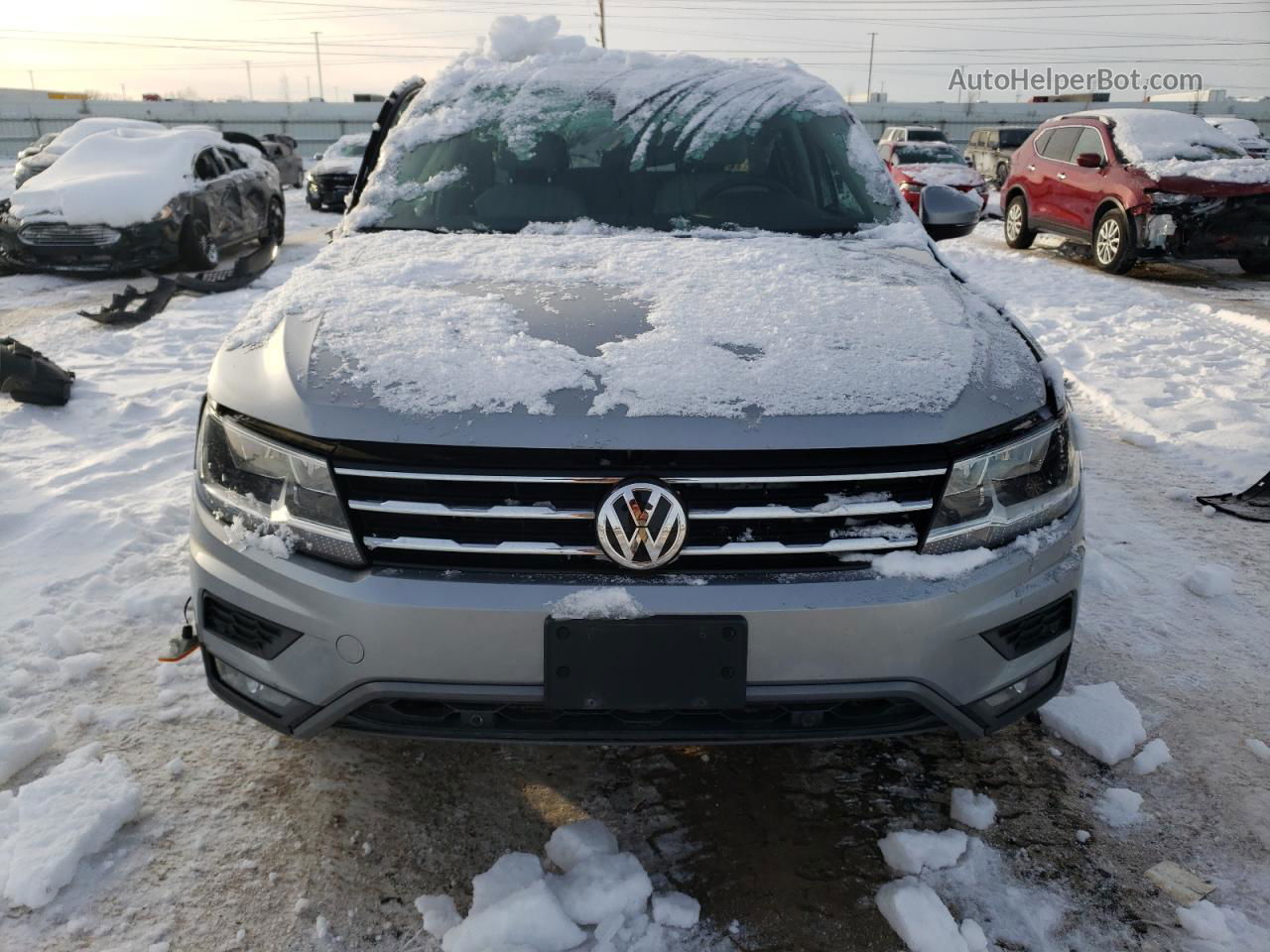 2021 Volkswagen Tiguan Se Серый vin: 3VV3B7AX4MM018761