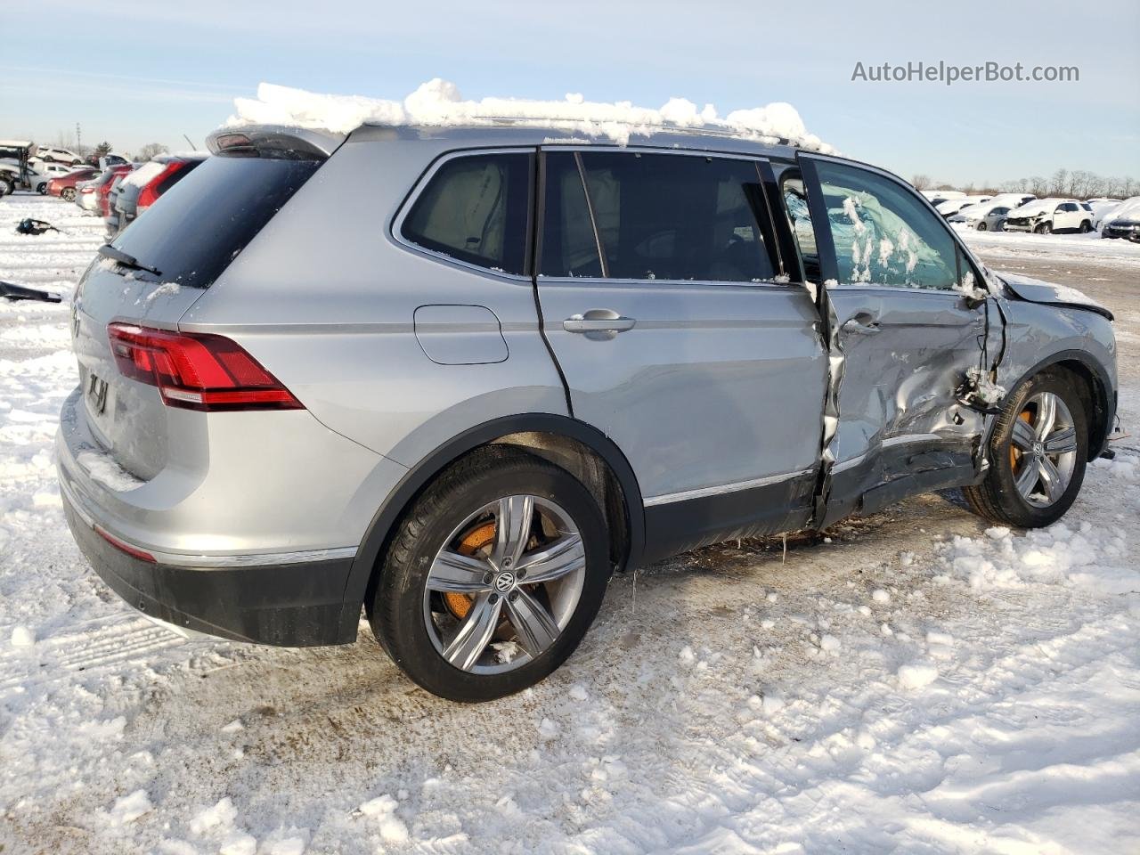 2021 Volkswagen Tiguan Se Серый vin: 3VV3B7AX4MM018761