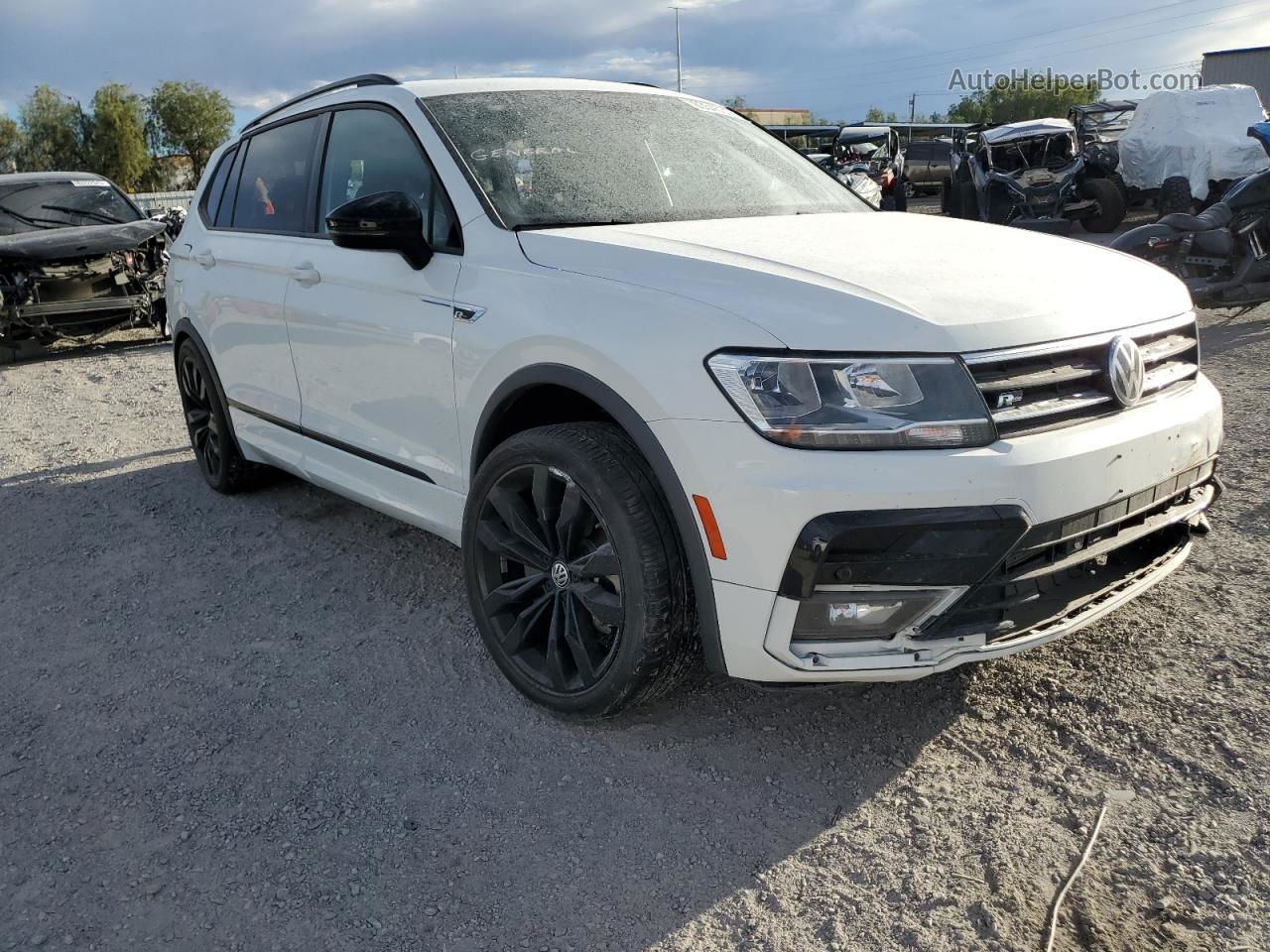 2021 Volkswagen Tiguan Se White vin: 3VV3B7AX4MM095839