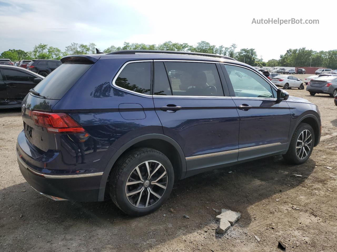 2021 Volkswagen Tiguan Se Blue vin: 3VV3B7AX4MM101641