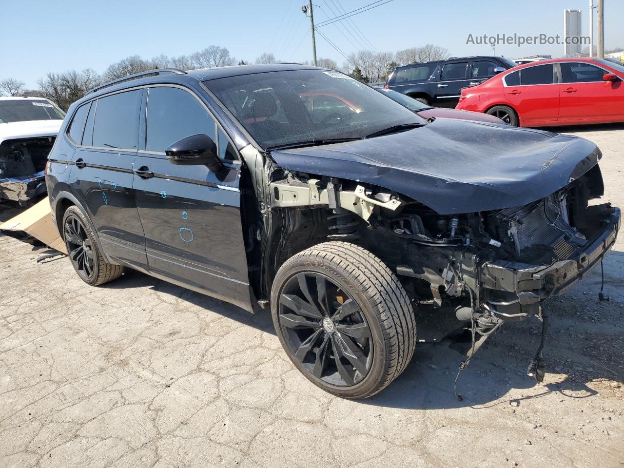 2021 Volkswagen Tiguan Se Black vin: 3VV3B7AX4MM150791