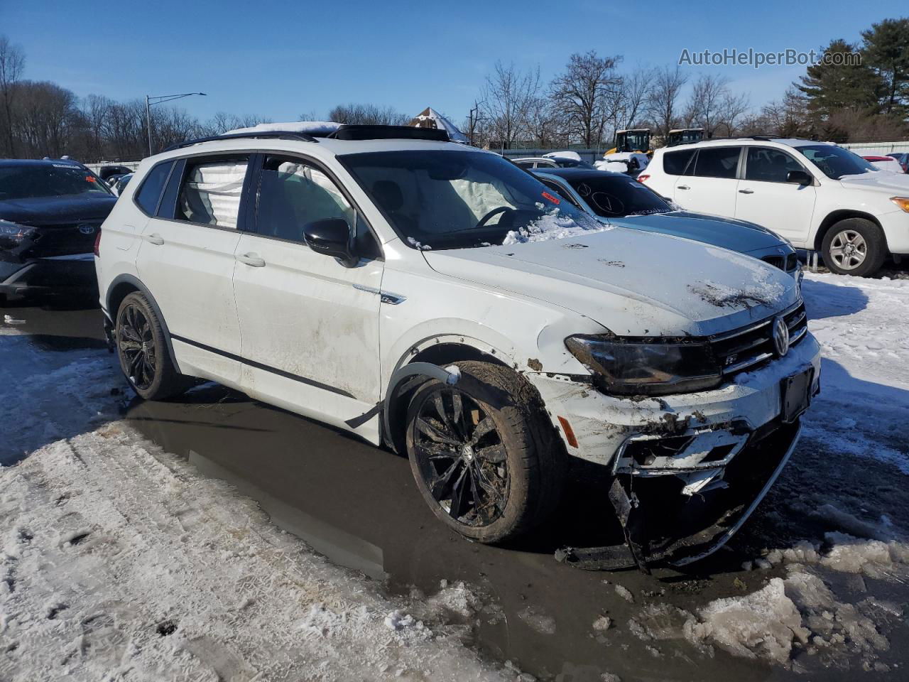 2021 Volkswagen Tiguan Se White vin: 3VV3B7AX4MM153206