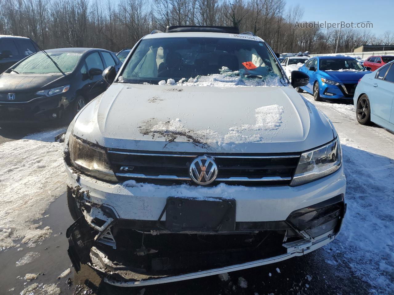 2021 Volkswagen Tiguan Se White vin: 3VV3B7AX4MM153206