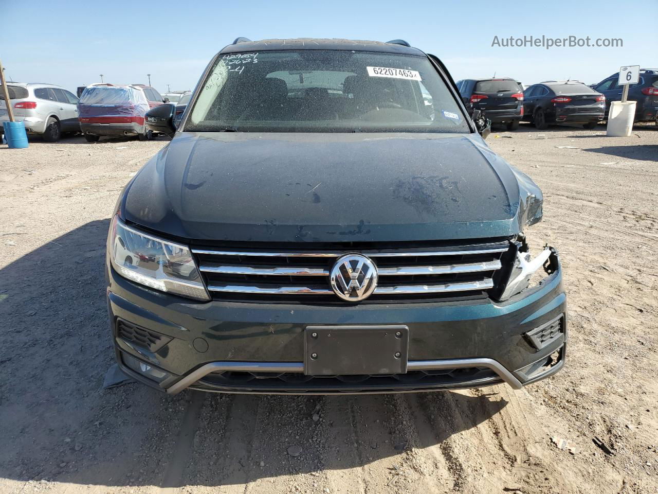 2018 Volkswagen Tiguan Se Зеленый vin: 3VV3B7AX5JM039615