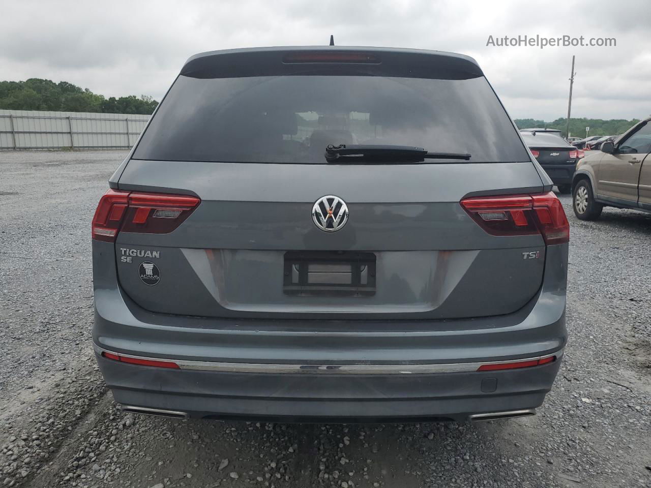 2018 Volkswagen Tiguan Se Серый vin: 3VV3B7AX5JM041056