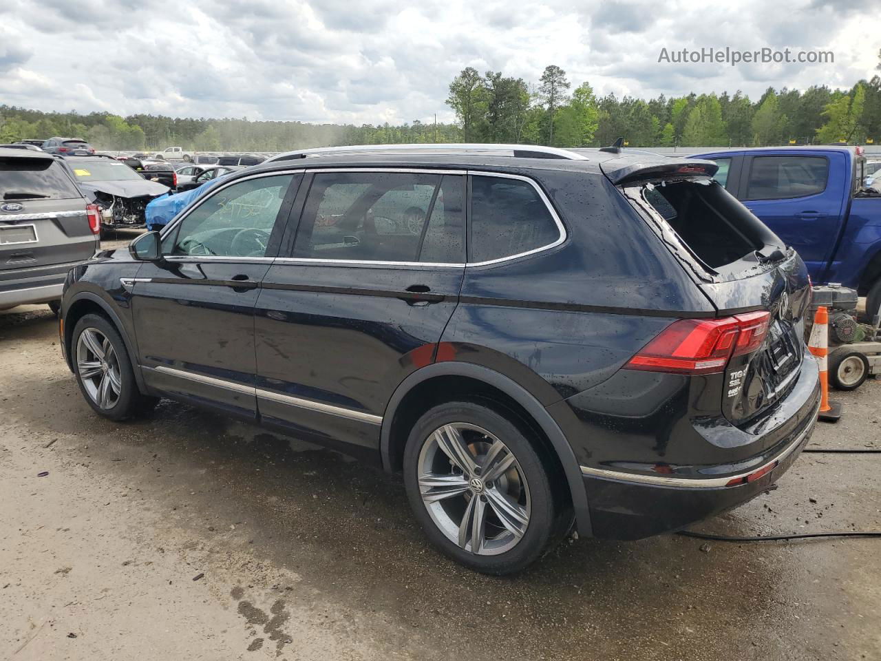 2018 Volkswagen Tiguan Se Черный vin: 3VV3B7AX5JM139746