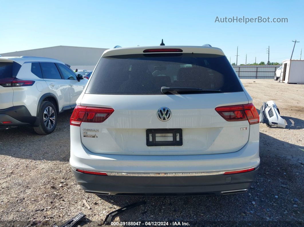 2018 Volkswagen Tiguan 2.0t Se/2.0t Sel White vin: 3VV3B7AX5JM192155