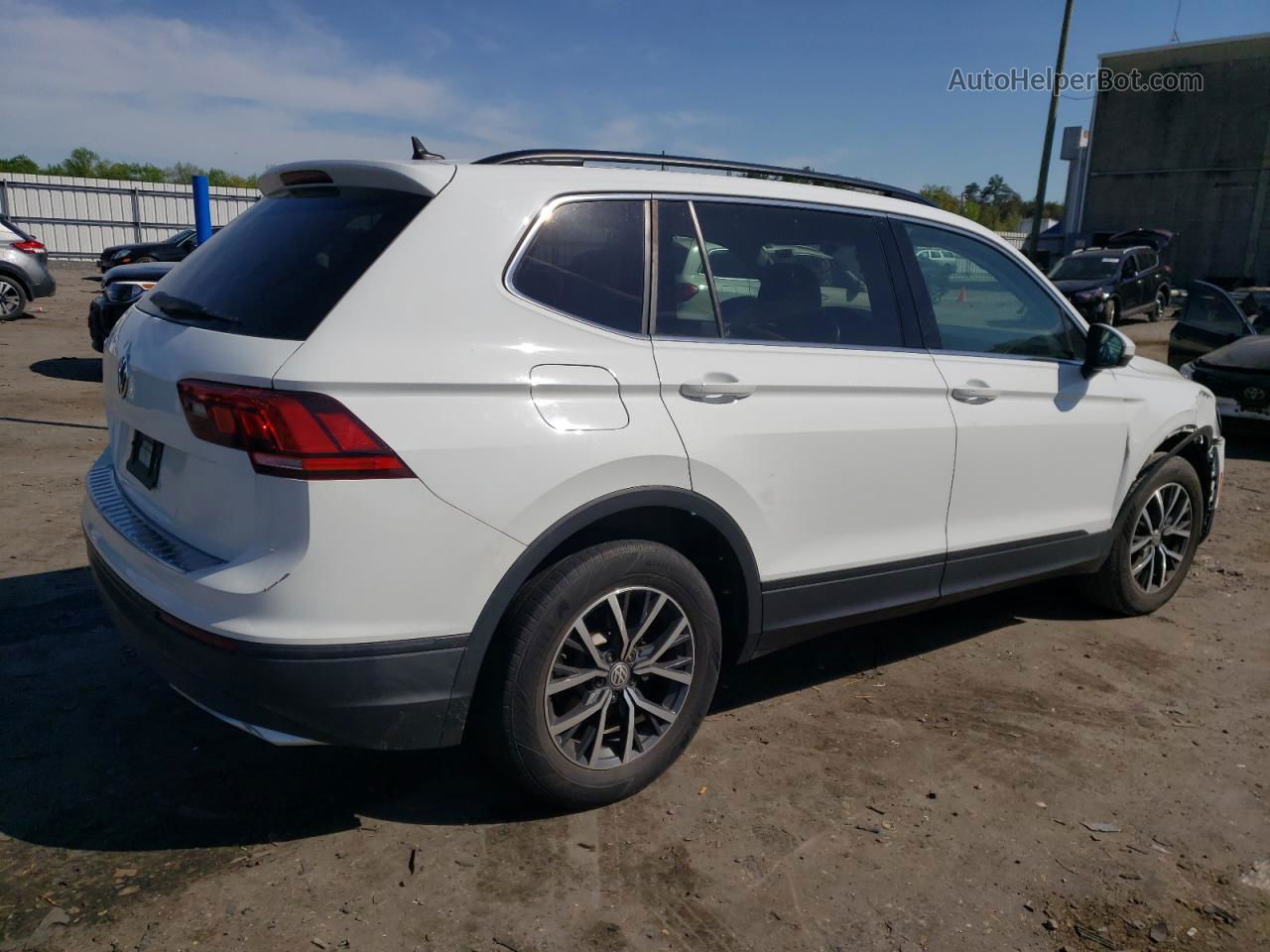 2019 Volkswagen Tiguan Se Белый vin: 3VV3B7AX5KM080859