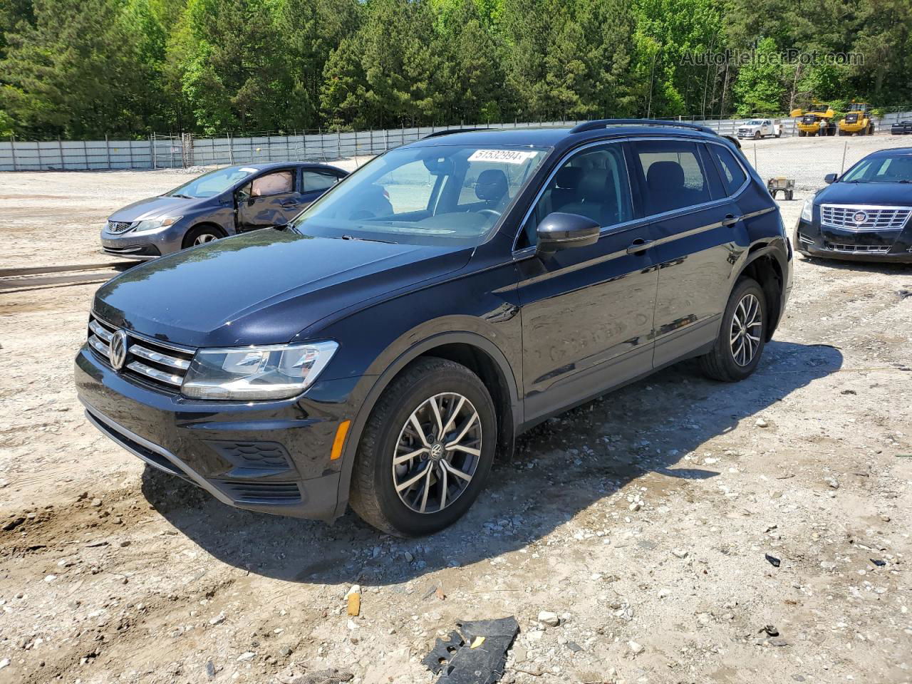 2019 Volkswagen Tiguan Se Black vin: 3VV3B7AX5KM100351