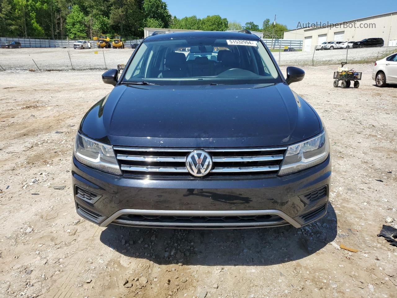 2019 Volkswagen Tiguan Se Черный vin: 3VV3B7AX5KM100351