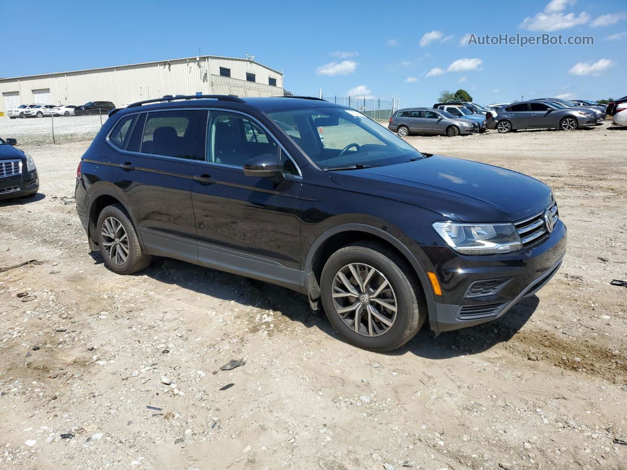 2019 Volkswagen Tiguan Se Черный vin: 3VV3B7AX5KM100351