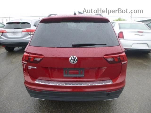 2019 Volkswagen Tiguan Se/sel/sel R-line Red vin: 3VV3B7AX5KM153793