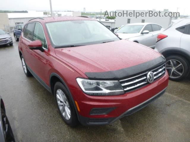 2019 Volkswagen Tiguan Se/sel/sel R-line Красный vin: 3VV3B7AX5KM153793