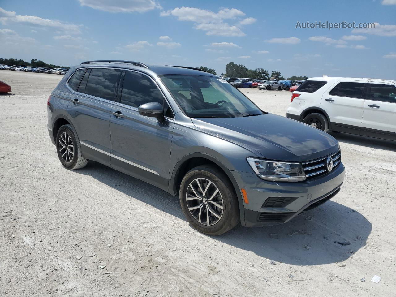 2021 Volkswagen Tiguan Se Gray vin: 3VV3B7AX5MM086938