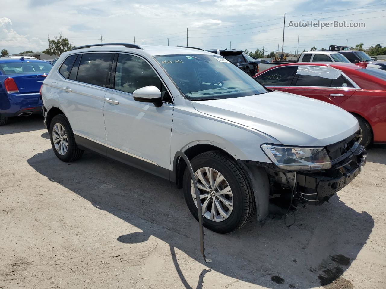 2018 Volkswagen Tiguan Se Silver vin: 3VV3B7AX6JM213112